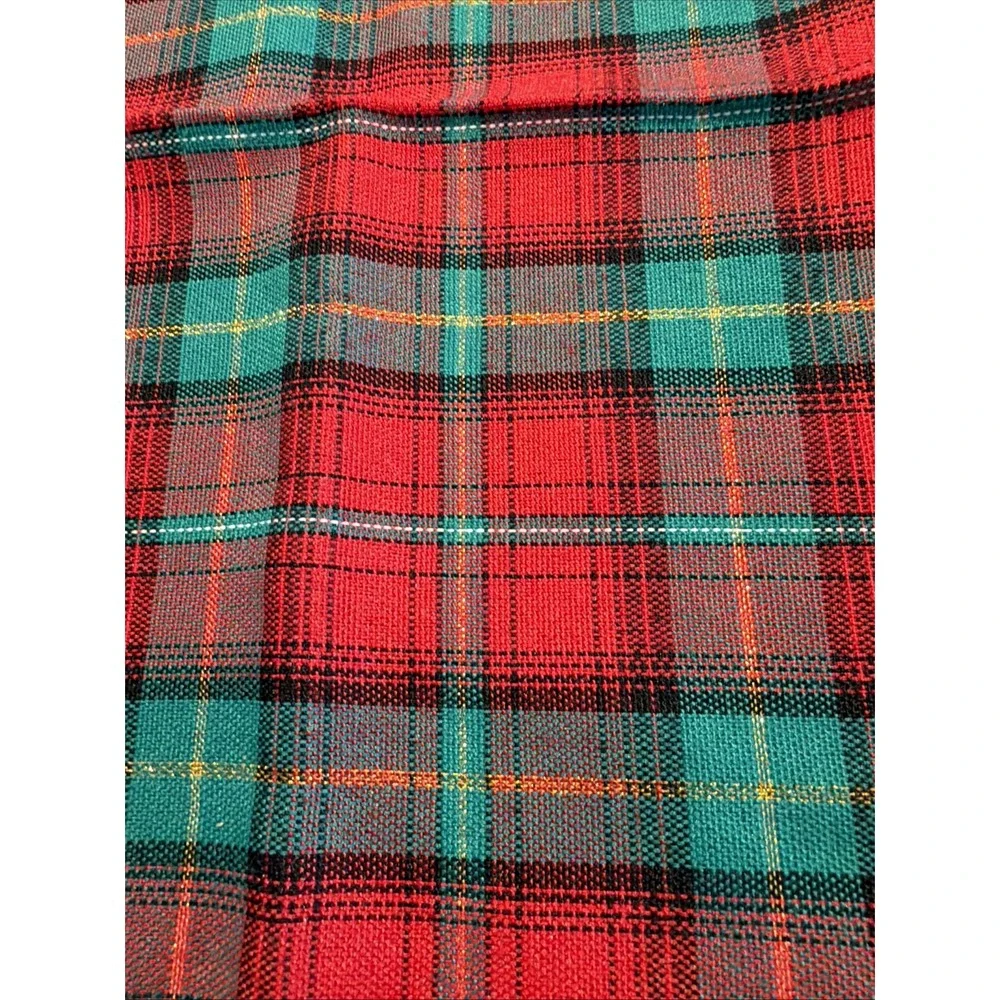 Set of 12 Vintage Classic Red Tartan Plaid Christmas Napkins GWB001